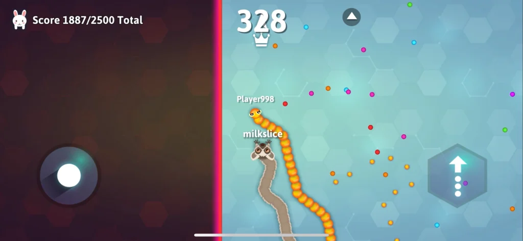 How to Become King in Snake.io? 4 An accompanying screenshot for Use the Edges Strategically