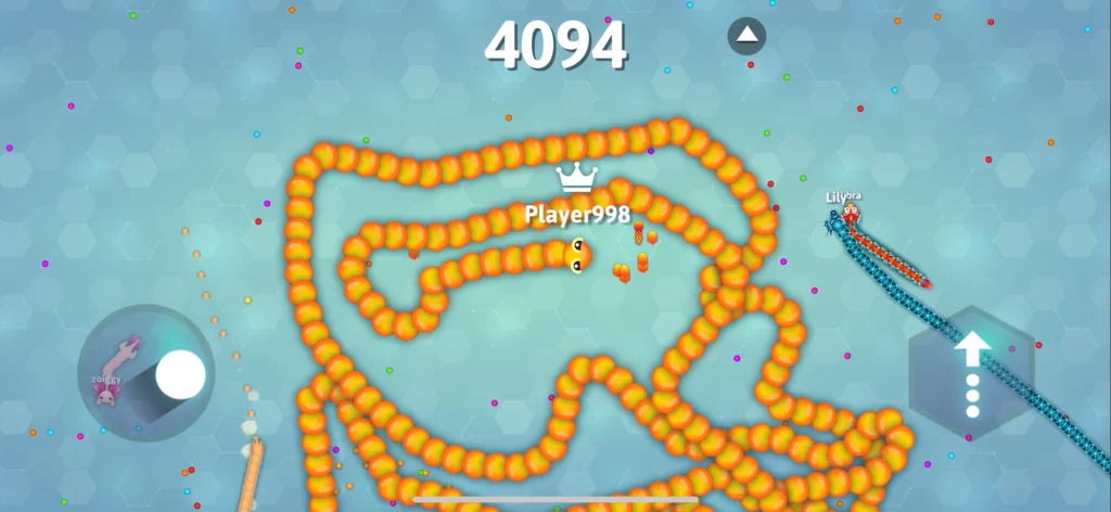 How to Become King in Snake.io? 5 An accompanying screenshot for Stay Aggressive at the Top
