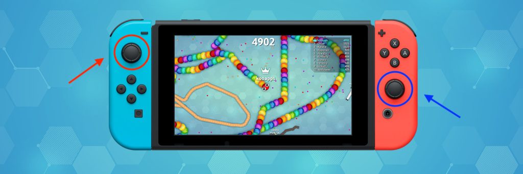 How to Dominate Snake.io on Nintendo Switch? 1 A screenshot of Snake.io inside a Nintendo Switch