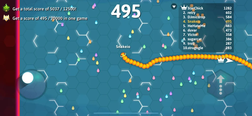 From Classic Snake to Snake.io: The Evolution of a Timeless Game 3 Snake.io in-game screenshot