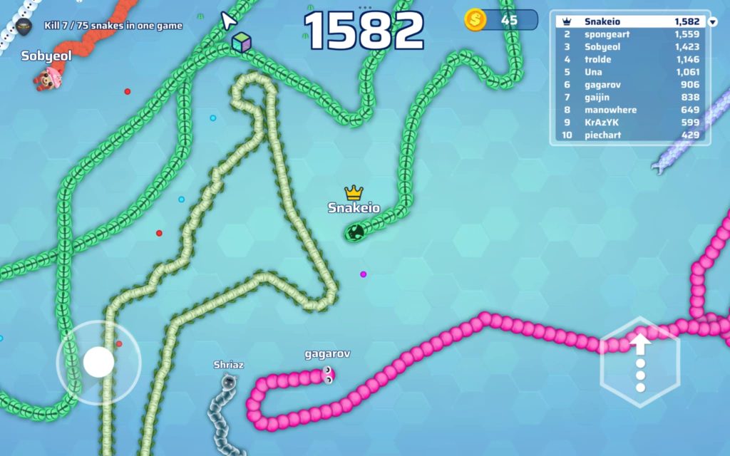 Snake.io gameplay screenshot