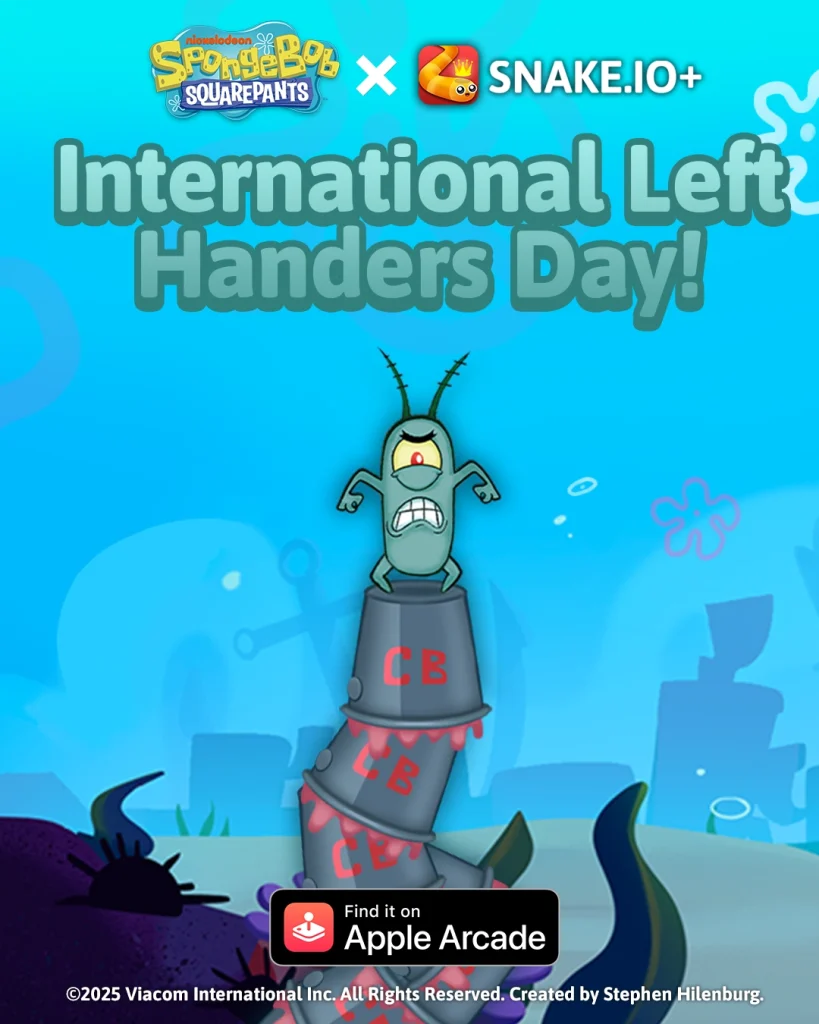 SpongeBob SquarePants x Snake.io

International Left Handers Day!