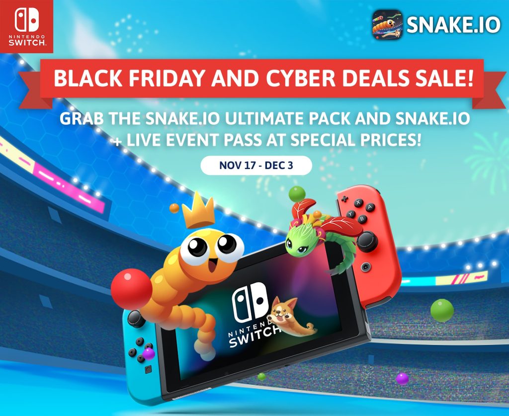 Snake.io Black Friday and Cyber Deals Sale! Nov 17 - Dec 3