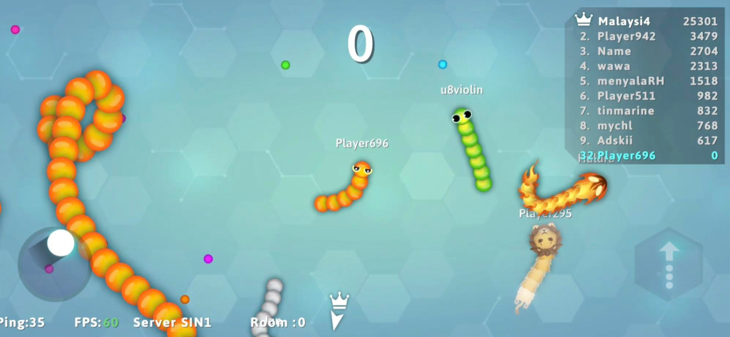 Exploring Snake.io Game Modes on Facebook Instant! 3 Screenshot of Ranked Arena game mode