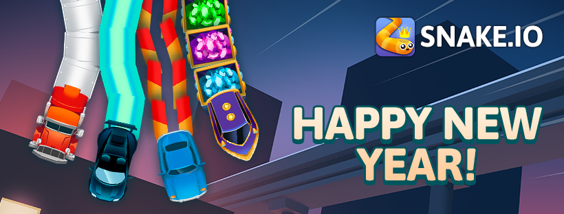 Welcoming the New Year in Snake.io