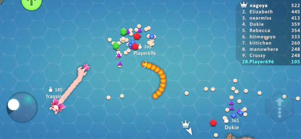 Exploring Snake.io Game Modes on Facebook Instant! 4 Screenshot of Treasure Hunt game mode