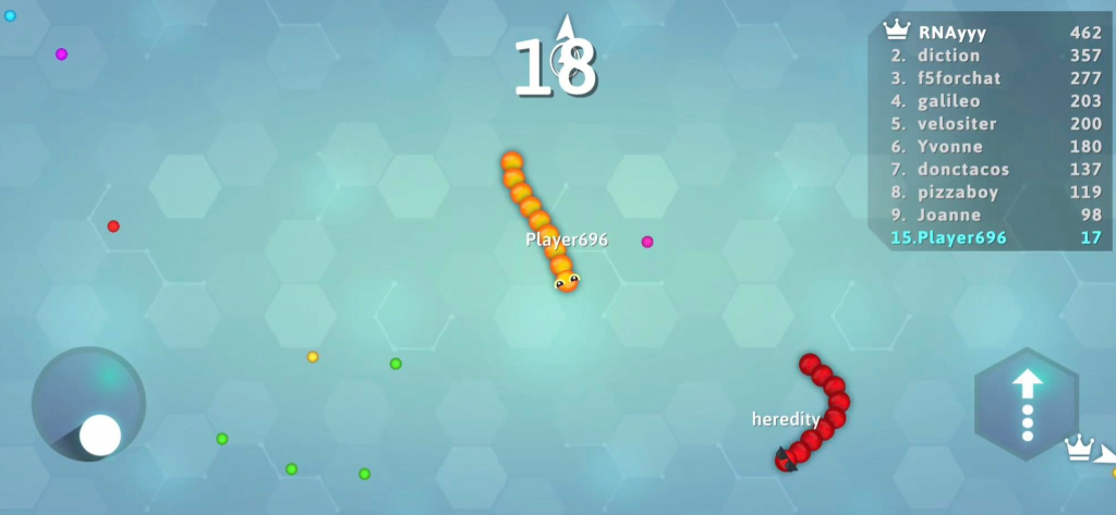 Exploring Snake.io Game Modes on Facebook Instant! 2 Screenshot of Unranked Arena game mode