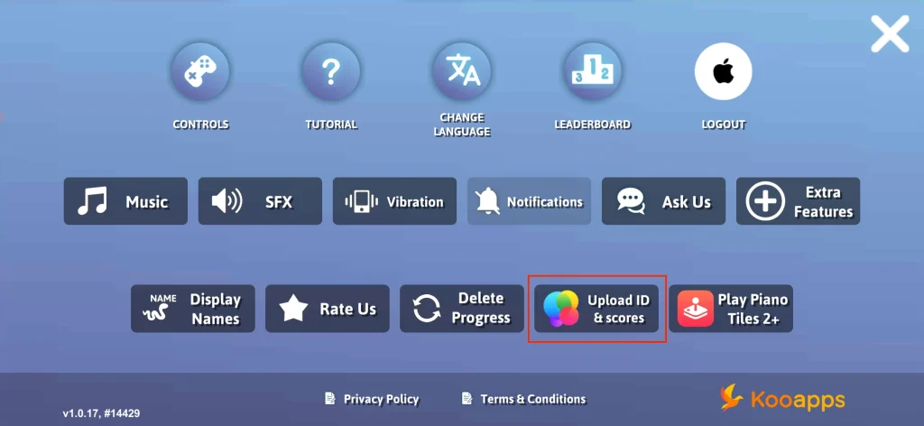 Snake.io gameplay settings menu
