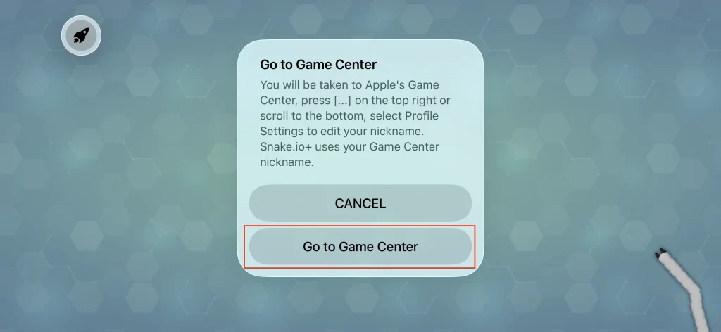 Snake.io gameplay notification pop up
