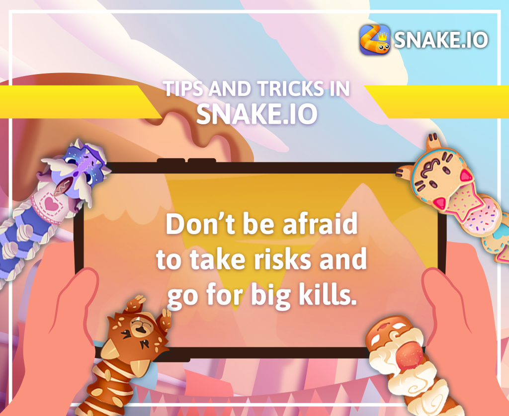 snake.io tips and tricks don't be afraid to take risks and go for big kills