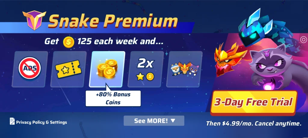 Screenshot of Snake Premium