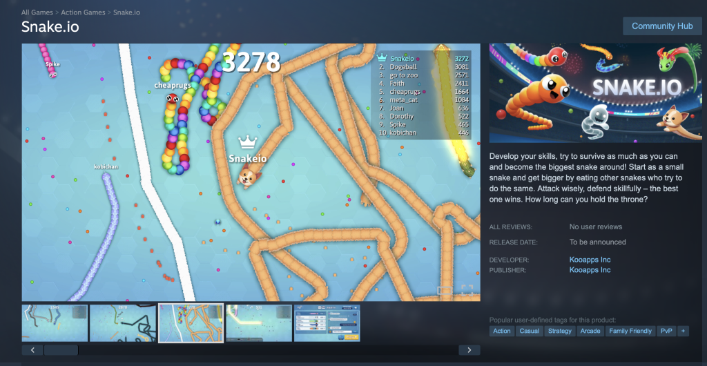 Snake.io Steam